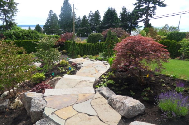 Stone Stairs in West Vancouver