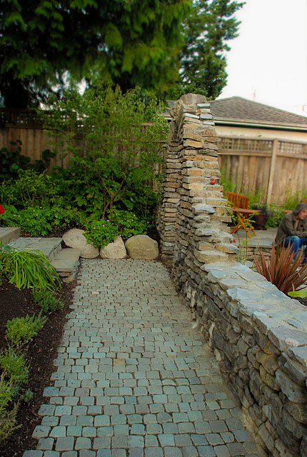 Cobblestone Walkway in Vancouver