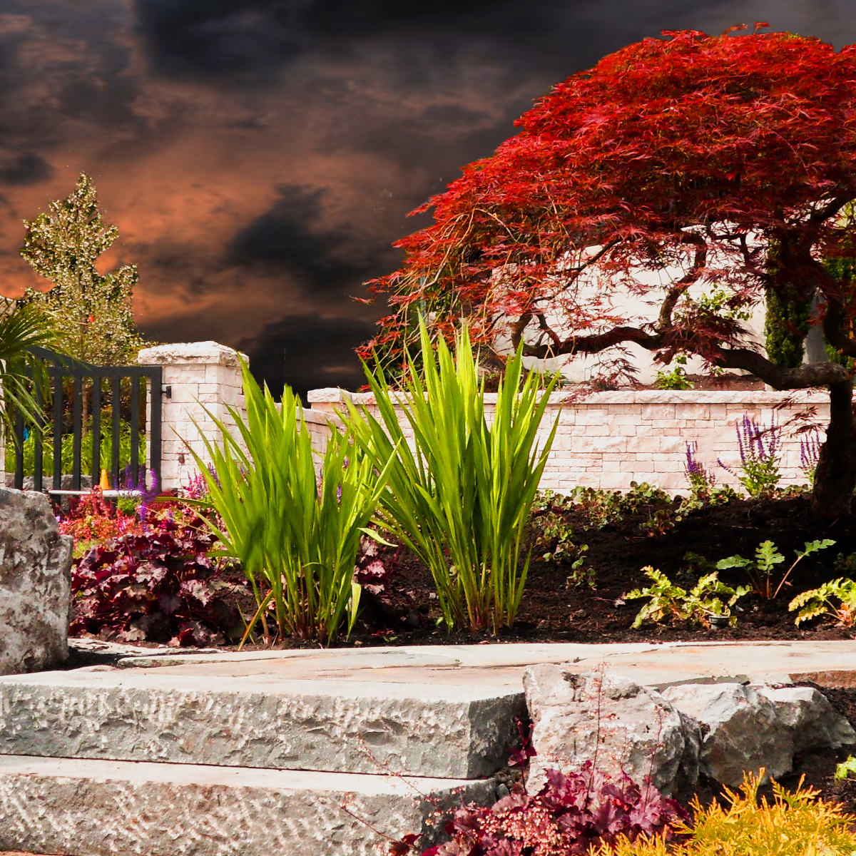 Stone Stairs in West Vancouver
